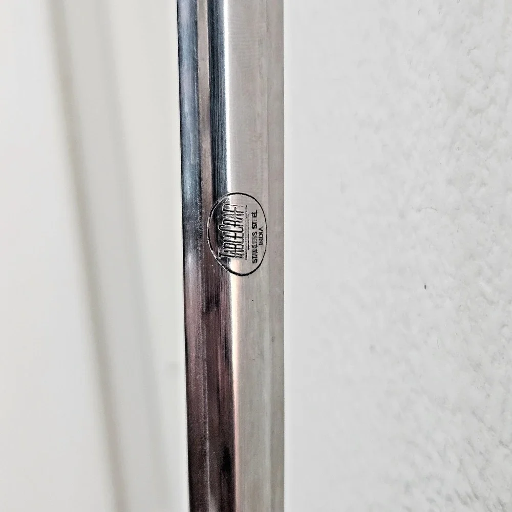 Tablecraft long handle Stainless Steel 1oz  30ml ladle with black handle